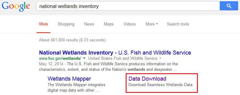 National Wetlands Inventory Google Search