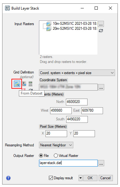 Layer Stack Coordinates