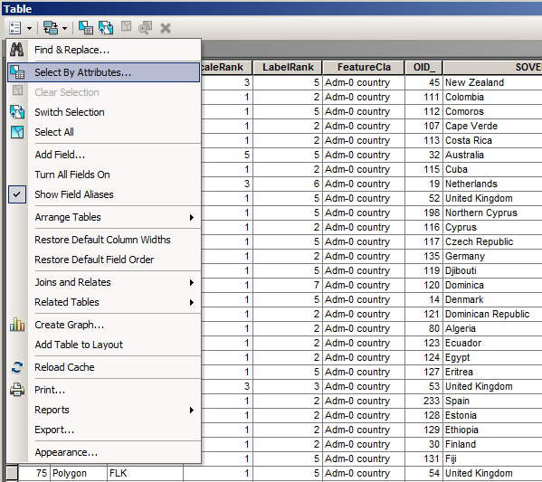 Select By Attributes