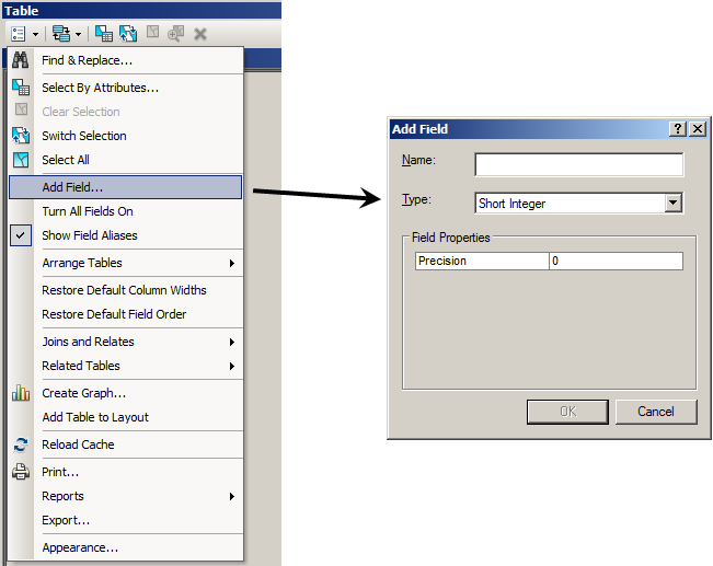 Adding Fields in ArcMap