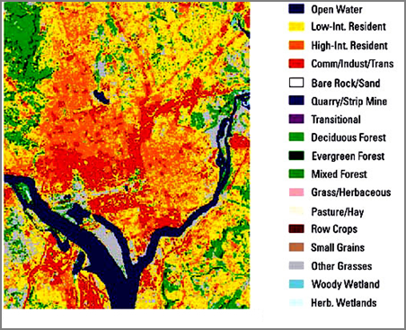 Image of NLCD for Wasginton DC