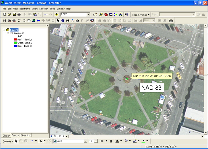 Arcata Aerial Imagery in NAD83