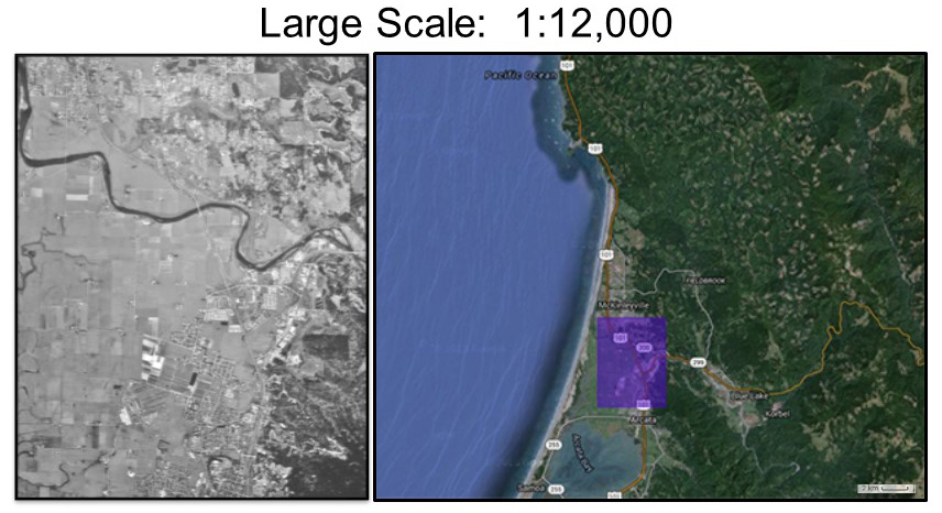 Large scale aerial photograph
