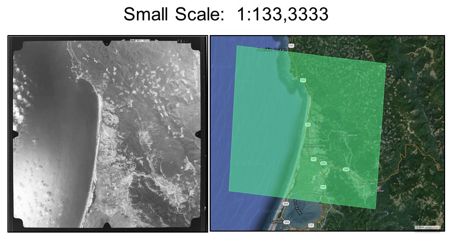 Small scale aerial photograph