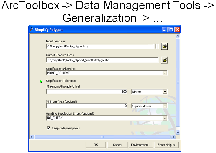 Generalization Tool in ArcMap