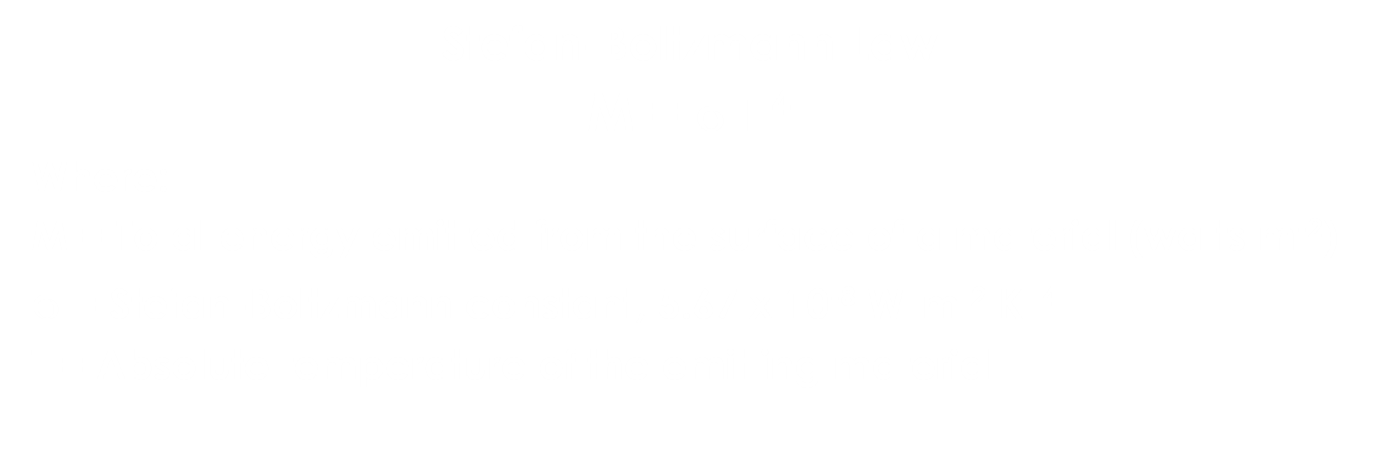 Stefan-Boltzmann