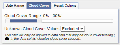 Cloud Cover Filter