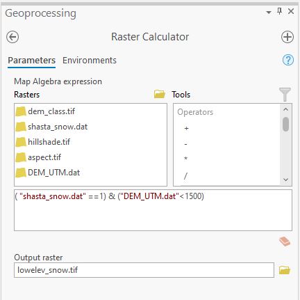 Raster Calculator