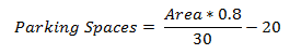 Parknig lot equation