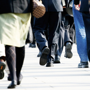 Image of people walking