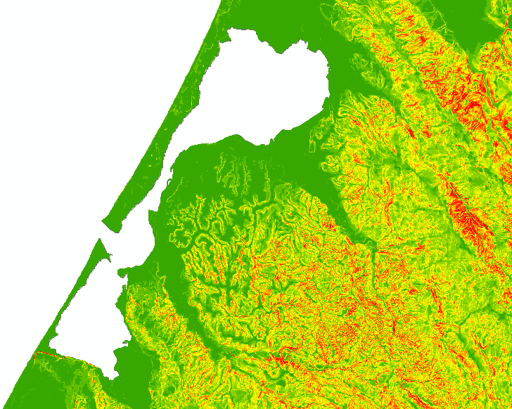 Humboldt Bay Slope raster