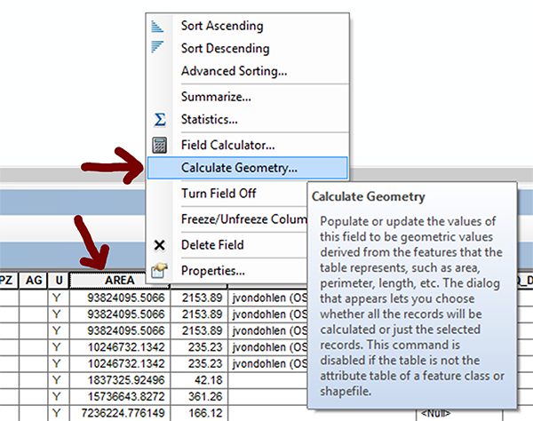 image of Calculate Geometry operation