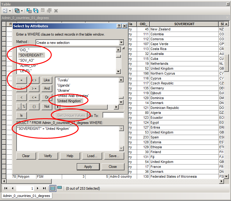 Select by Attributes